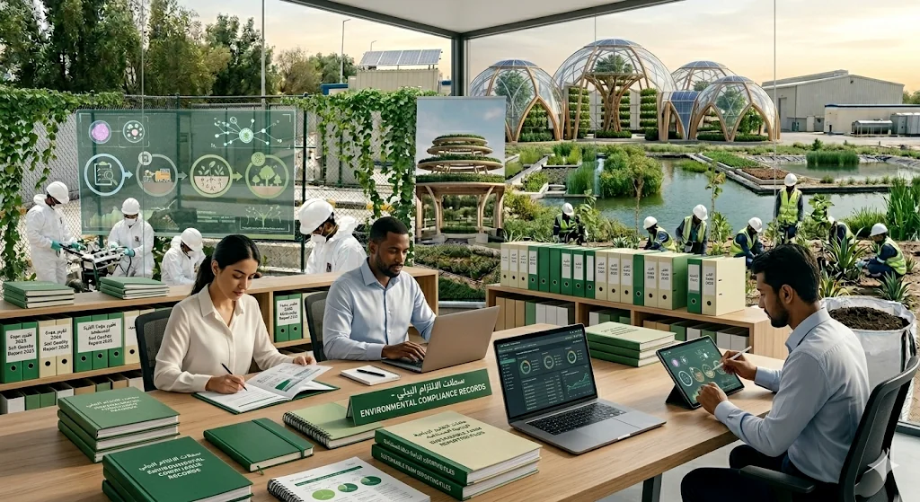 Environmental consulting team illustrative visual